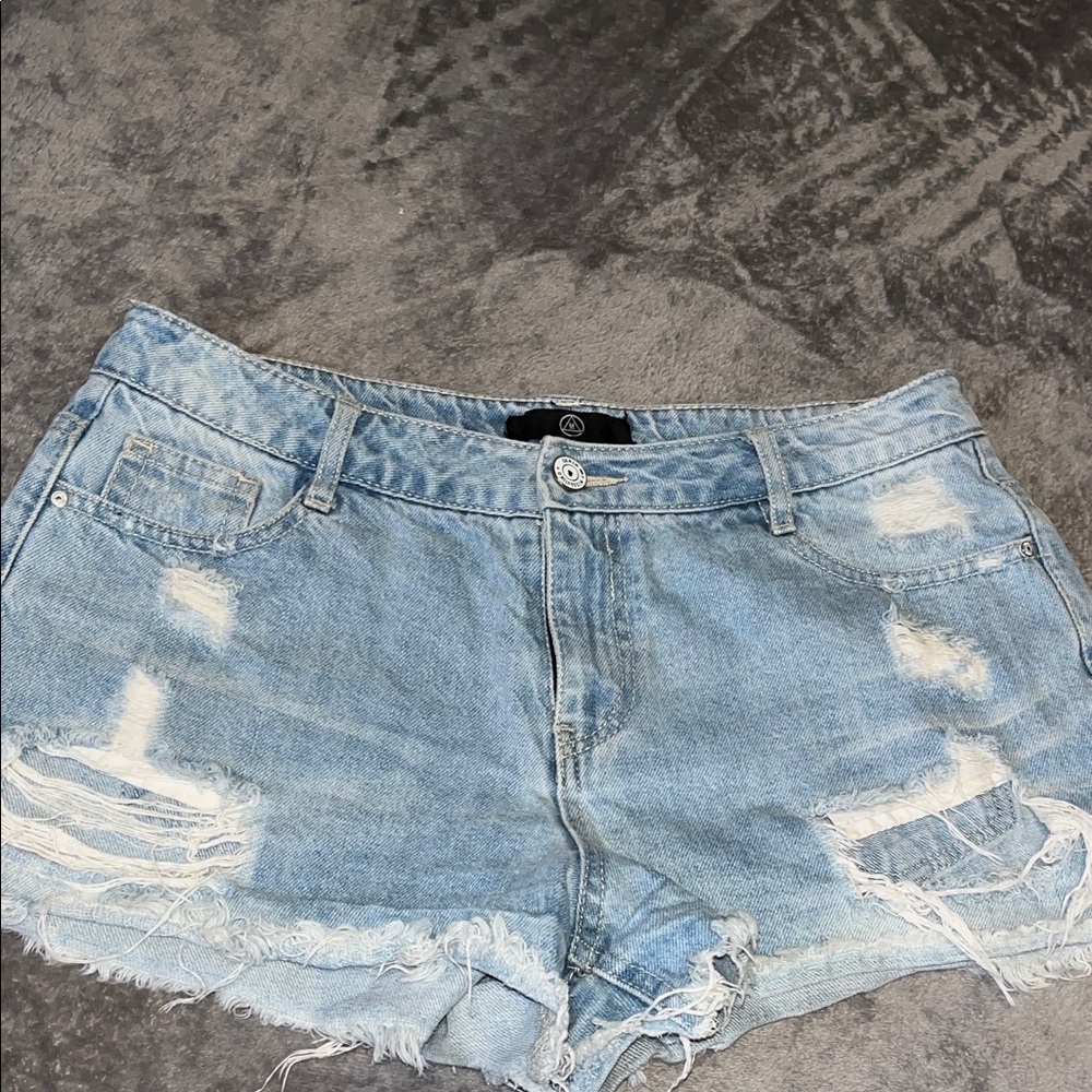 Distressed Denim Women Shorts